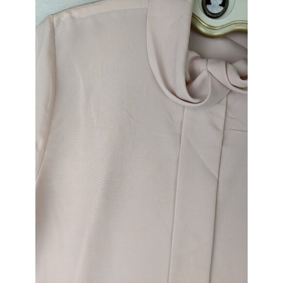SONYA RATAY - VINTAGE WOMEN'S LIGHT PINK LONG SLEEVE BLOUSE - SIZE 12 - FLAWS - Picture 4 of 8